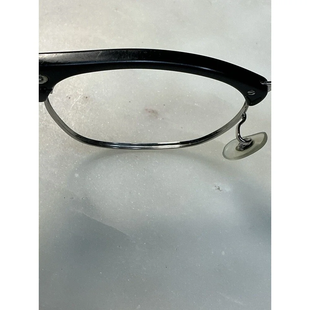 Ray-Ban Clubmaster Eyeglass Frames Black/Silver RB5154 2000 51-21-145 with Case